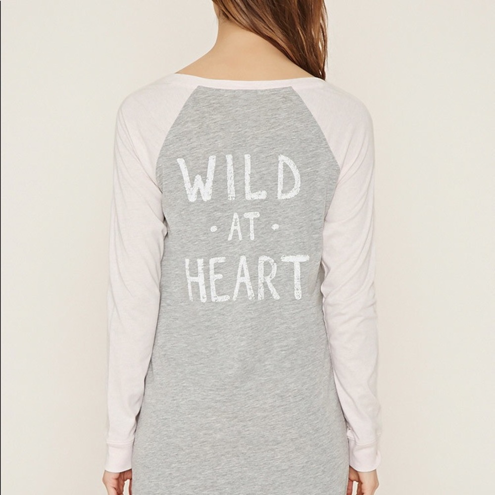 ‘Wild At Heart’ Long Sleeved T-shirt Dress